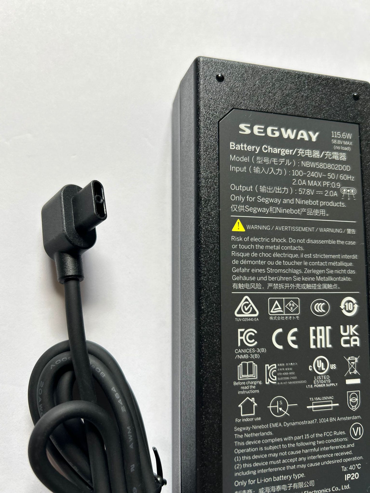 Power Charger Kit for Segway miniPLUS and Ninebot S Plus
